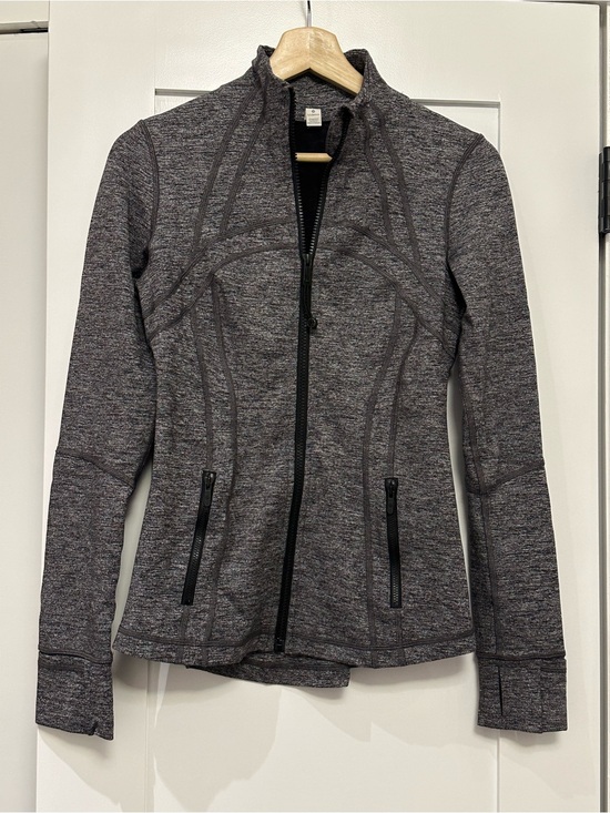 lululemon athletica Sweaters - lululemon athletica Heathered Charcoal Full-Zip Utility Jacket